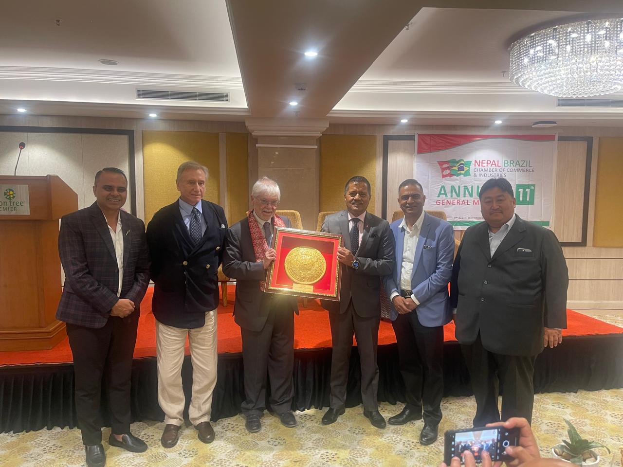 नेपाल ब्राजिल चेम्बर अफ कमर्सको साधारण सभा सम्पन्न, अध्यक्षमा अखिल कुमार चापागाईं